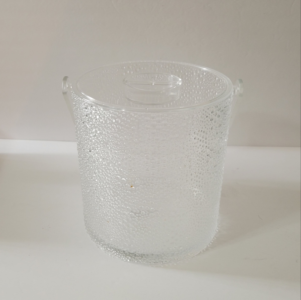 Vintage Acrylic Bubble Ice Bucket